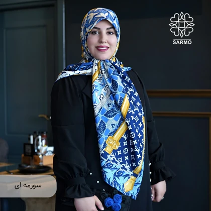 روسری ابریشم ژاکارد دلربا