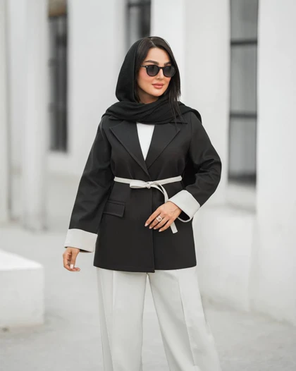 کت زنانه جنس پرادا کجراه قد 75