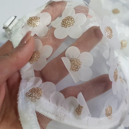 ست توری فنردار گل‌گلی کد 105425