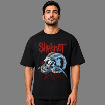 تیشرت طرح گروه متال اسلیپنات slipknot کد 06