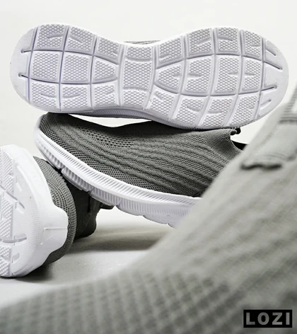 کفش کتانی طبی ورزشی خاکستری SKECHERS GoWalk 5 V2