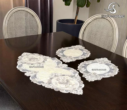 ست رومیزی قیطان مدل آوا 3 تکه
