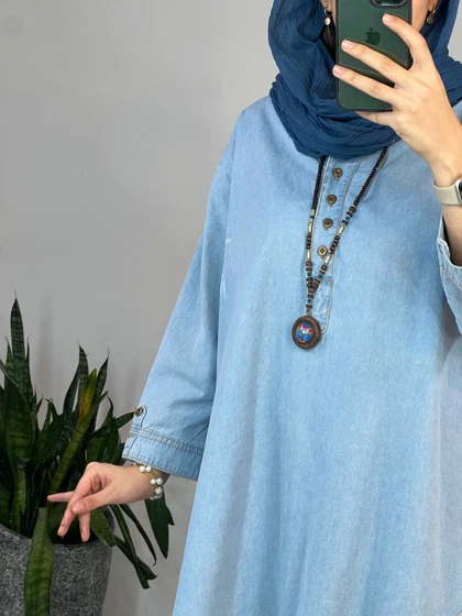 مانتو جین کاغذی ماهرو