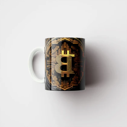ماگ طرح بیت کوین کد 1538