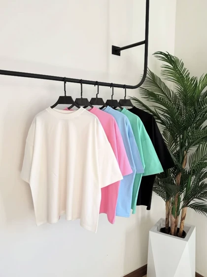 تیشرت باکسی رنگی خنک و سبک بهاره