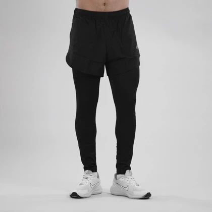 شلوارک و لگ سرهمی ورزشی مردانه نایک مدل G0148 مشکی