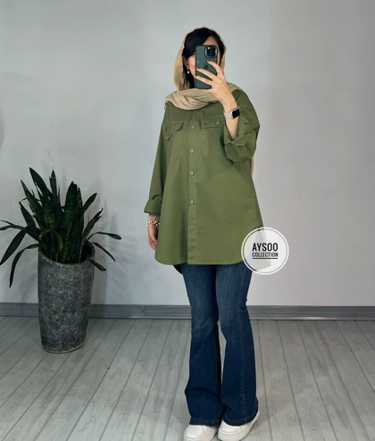 مانتو جین رنگی چشمه 1