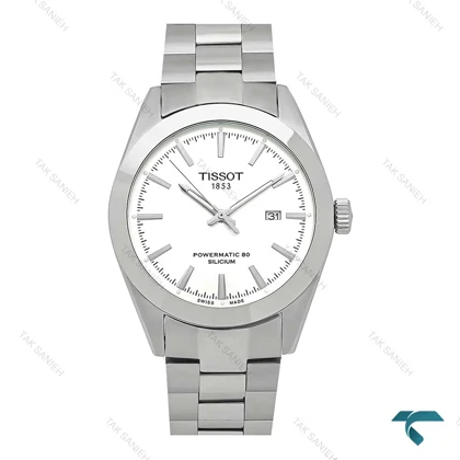 ساعت تیسوت پاورماتیک مردانه استیل صفحه سفید Tissot-7787-G