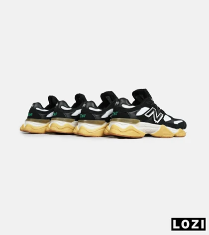 کفش کتانی مردانه و زنانه مشکی سفید خردلی NEW BALANCE 9060