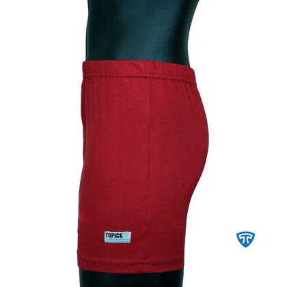 شورت پادار پنبه کش لیفه ای (تک عددی) زرشکی