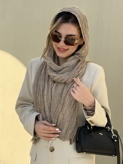 شال نخ پلیسه چروک کد 773