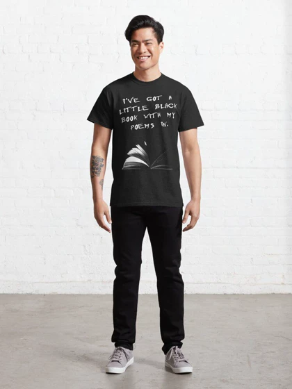 تیشرت پینک فلوید تیشرت Little Black Book - Pink Floyd Inspired Lyric Design کد 177618