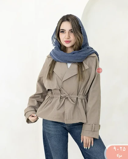 ترنچ کت کمرگت 9025