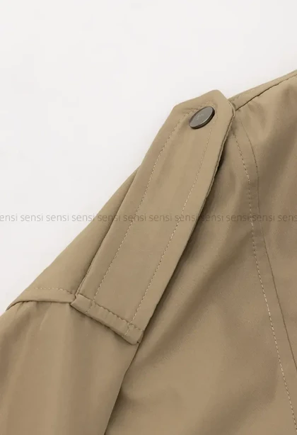 ترنچ کت پایین کمربندی @@کد1004622