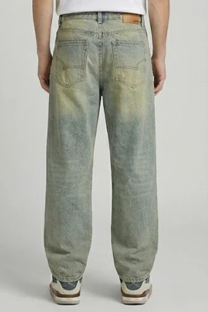 شلوار بگ مردانه جین MB319