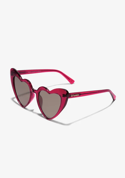عینک آفتابی دی فرانکلین مدل D.franklin Love Heart Trans Burgundy / Brown