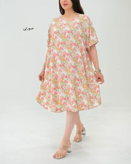 پیراهن نخی زنانه کد 1738