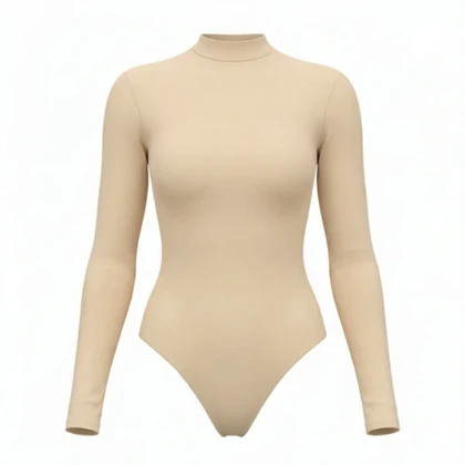 بادی نخی یقه سه سانت کرم مه جامه