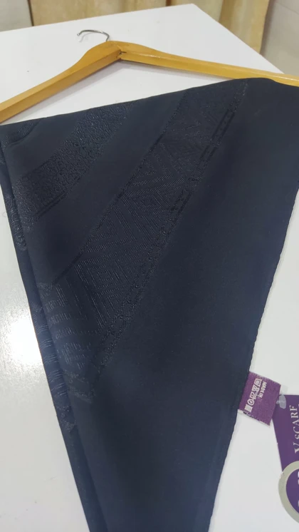 روسری زنانه مجلسی مشکی