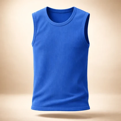 تنگ تاپ آبی شالی کبریتی مردانه کیفیت عالی سایزبندی