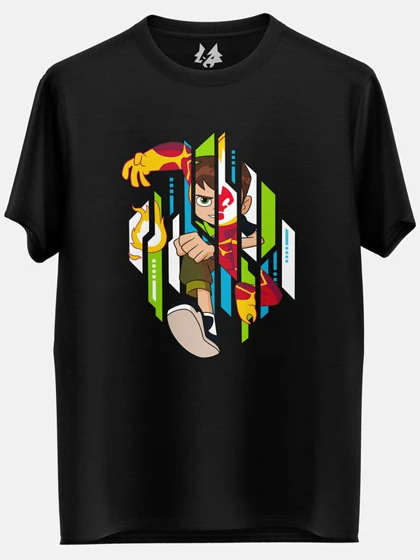 تیشرت لانگ پسرانه Ben10 طرح لوگو Omniverse AttireGraphic کد 208335