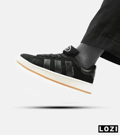 کفش کتانی زنانه و مردانه مشکی ADIDAS Campus مدل 4161