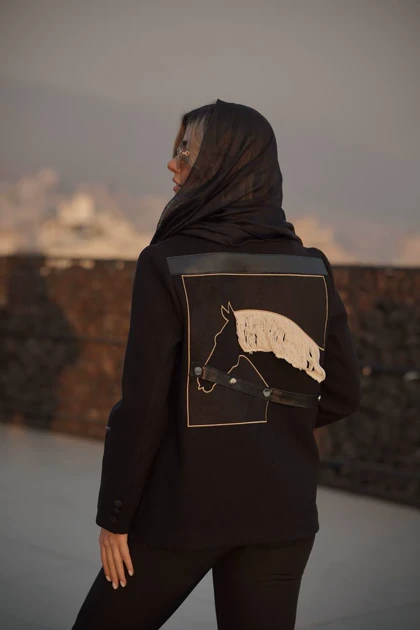 پالتو کتی « پدیده» با رنگ مشکی