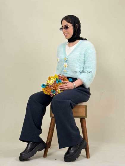 ژاکت پینترسی موهر ترک شکوفه