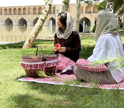 ست پیکنیک 5 تکه چهارخونه