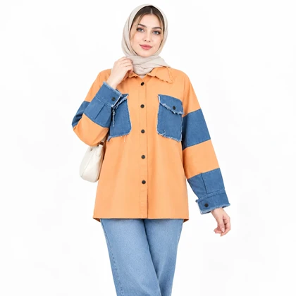 کت زنانه کتان و جین اسپرت کد 270