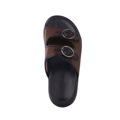 صندل زنانه سگک دار مدل زواری_قهوه ای کد 3317