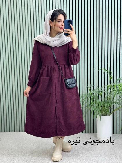 پیراهن مانتویی دوجیب