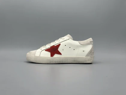 کتانی گلدن گوس سوپر استار سفید قرمز طوسی/Golden Goose superstar