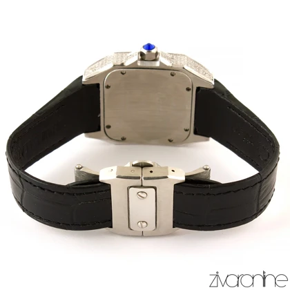 ساعت مچی کارتیر سانتوس دورنگین بندمشکی 104081