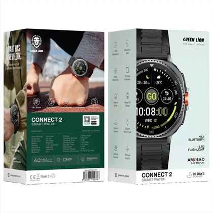 ساعت هوشمند گرین لاین Green Lion مدل GL-SWA61 صفحه نمایش آمولد (عکس از رنگ تیتانیومی خواسته شد)