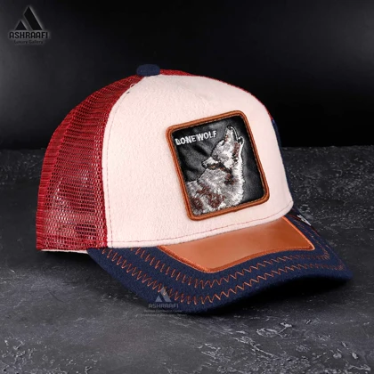 کلاه گورین طرح گرگ Trucker Cap HA5