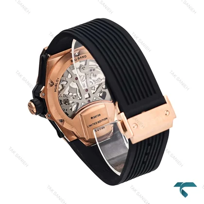 ساعت هابلوت بیگ بنگ مردانه قاب رز فول نگین Hublot-6867-G