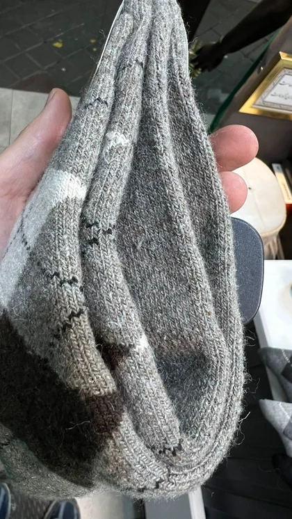 جوراب پشمی مردانه طرح اسکاچ