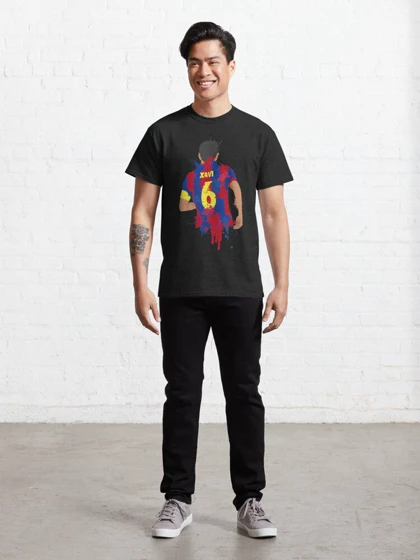 تیشرت ورزشی بارسلونا | تیشرت ژاوی طرح Xavi Barcelona Legend کد 144295