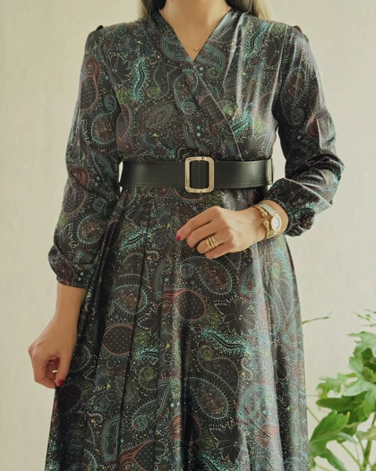 پیراهن مزونی ساتن مهناز 1