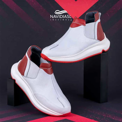 نیم بوت زنانه چرم اسپرت کد 2021012