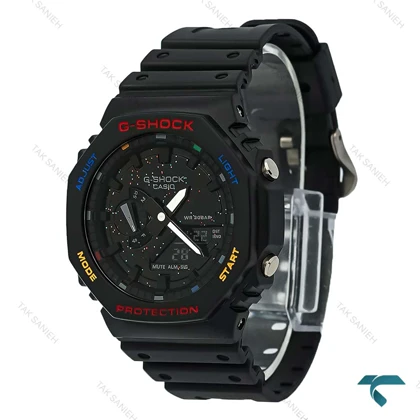 جی شاک GA2100 مردانه مشکی صفحه آبرنگی GShock-8385-G