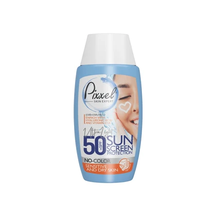 ضد آفتاب مرطوب‌کننده پیکسل Pixel SPF 50 مناسب پوست خشک و نرمال 50 میلی‌لیتر