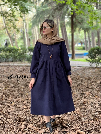 پیراهن مانتویی دوجیب بهار