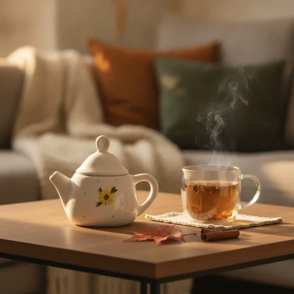 قوری نقلی سرامیک گل