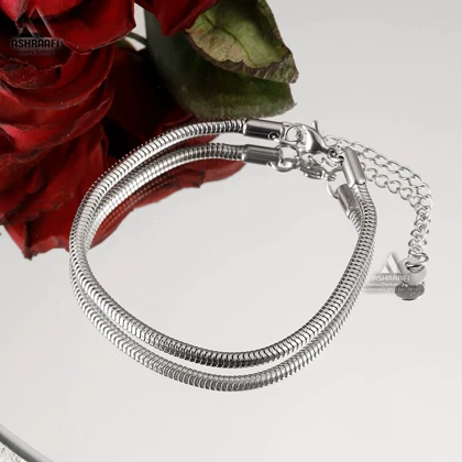 دستبند سیلور زنانه Snake Chain Bracelet S1