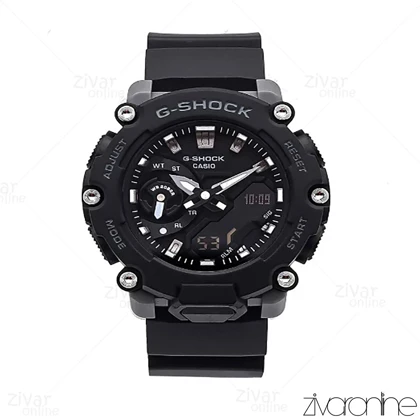 ساعت جی شاک GA2200 مردانه مشکی ایندکس نقره ای 106105