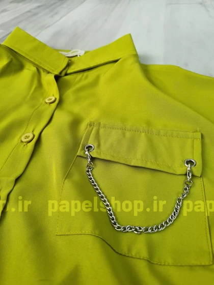 شومیز کراپ زنجیردار پشت کش