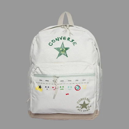 کوله پشتی کانورس بیسیک کرم پسته ای طرحدار Converse Backpack Basic Pink Red