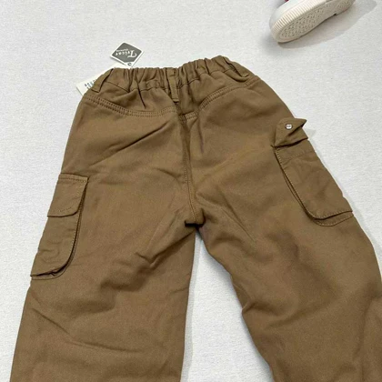 شلوار بگ کتان لاینردار بچه گانه خارجی